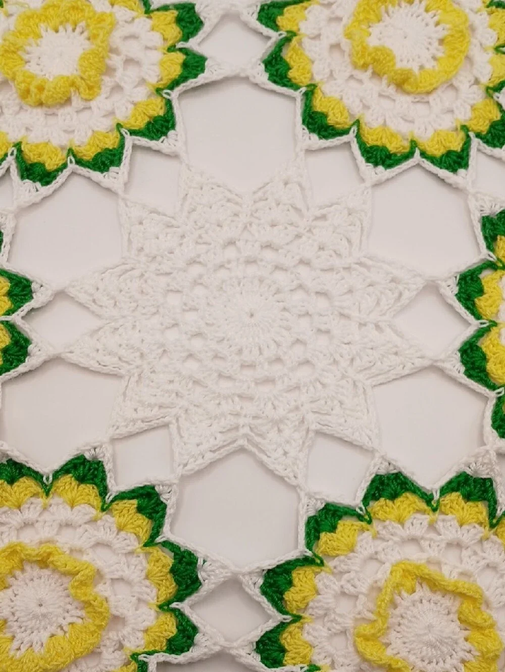 READ Handmade Crochet Floral Doily